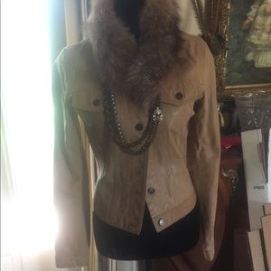 Hugo buscati genuine leather jacket